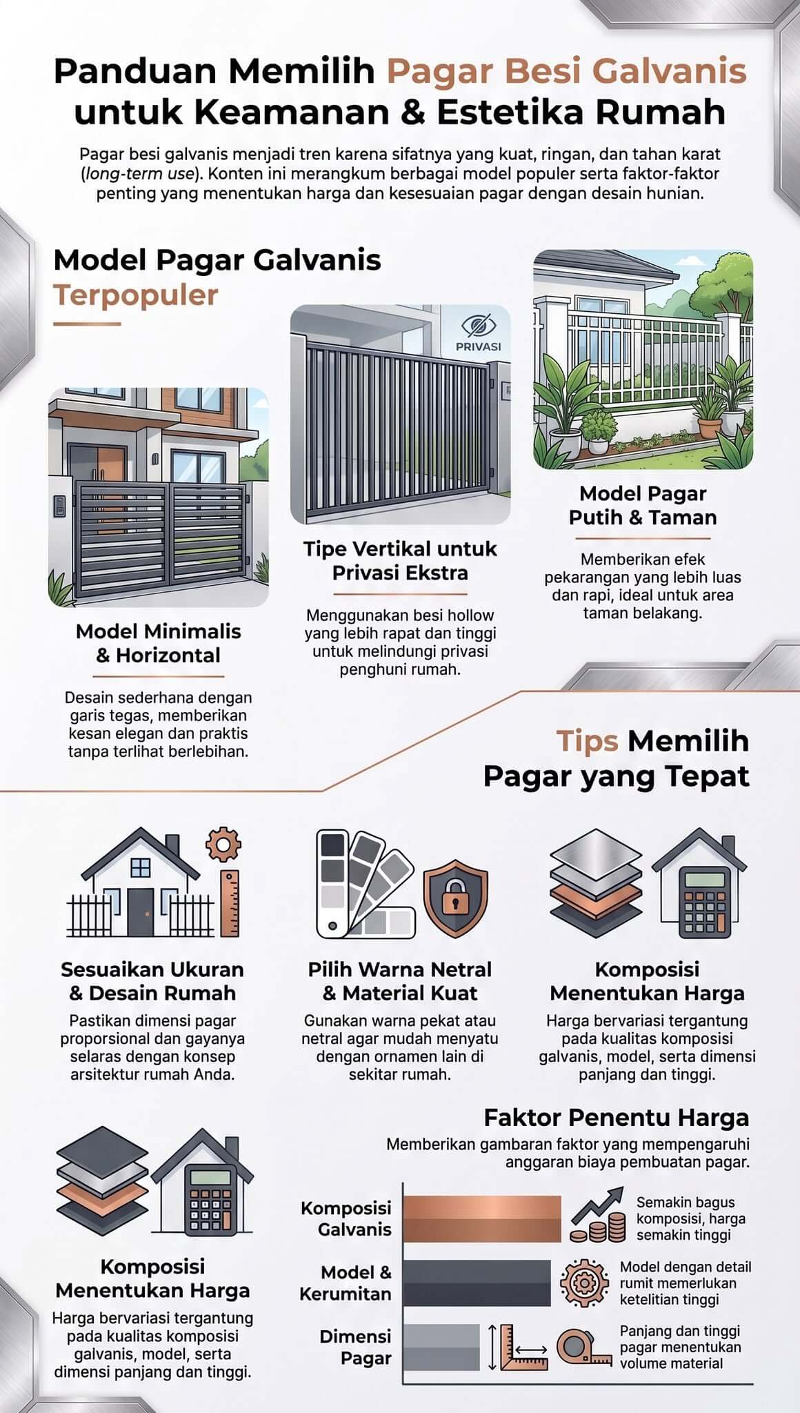 Harga Pintu Pagar Besi Galvanis Harga Pintu Pagar Besi Galvanis